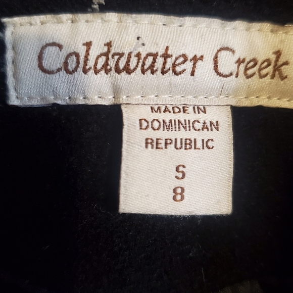 Coldwater creek . Military peacoat. Black gold hardware.  Wool cashmere. Sm/8 - Picture 3 of 11